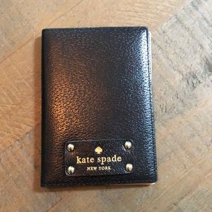 Kate Spade leather passport holder (black)